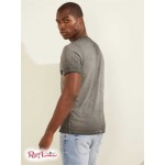 Чоловіча Футболка GUESS (LA Stencil Tee) 64725-01 Реактивний Чорний Мульті