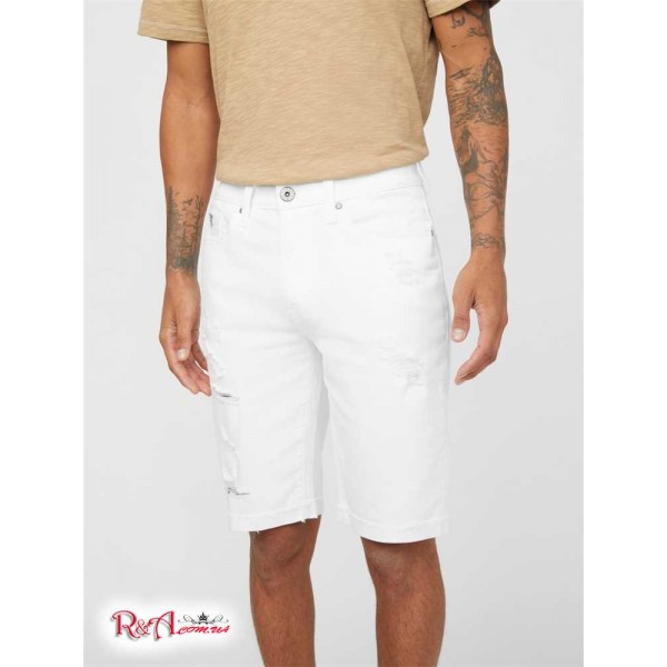 Чоловічі Шорти GUESS Factory (Abby Denim Shorts) 63925-01 Білий Руйнує Мити