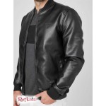 Мужской Бомбер GUESS Factory (Roy Faux-Leather Bomber) 63775-01 Jet Black
