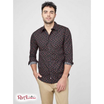 Чоловіча Сорочка (Doone Printed Shirt) 58425-01 Реактивний Чорний Мульті
