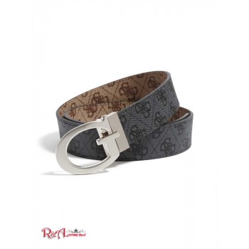 Чоловічий Ремінь (Reversible Logo Belt) 64795-01 Коричневий / Чорний
