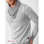 Мужской Свитер GUESS Factory (Clay Shawl Zip Sweater) 37415-01 Светлый Melange Серый