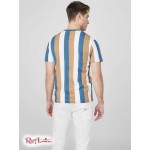 Чоловіча Футболка GUESS Factory (Lambert Striped Tee) 58415-01 Синій Currents