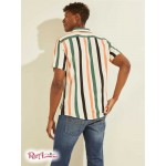 Мужская Рубашка GUESS (Eco Art Stripe Shirt) 59605-01 Artist Stripe Слоновая Кость