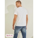 Чоловіча Футболка GUESS (Leopard Brushstroke Tee) 59465-01 Чистий Білий