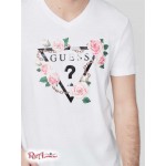 Чоловіча Футболка GUESS Factory (Shane Floral Logo Tee) 63945-01 Pure Білий