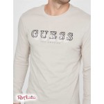 Чоловічий Лонгслів GUESS Factory (Champ Long-Sleeve Logo Tee) 58105-01 Пісокstone