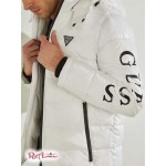 Мужская Куртка GUESS (Anthony Logo Puffer Jacket) 59785-01 Pure Белый Мульти