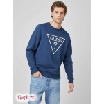Чоловічий Crewneck GUESS Factory (Scott Logo Crewneck) 58285-01 Silk Синій