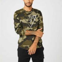 Чоловічий Лонгслів (Nicky Long-Sleeve Logo Tee) 58115-01 Камуфляж