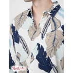 Мужская Рубашка GUESS Factory (Joey Leaf Printed Shirt) 64015-01 QuickПесок Мульти