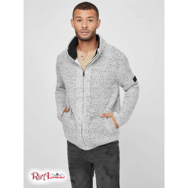 Мужской Свитер GUESS Factory (Freiss Zip-Up Sweater) 58325-01 Pure Белый