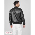 Мужской Бомбер GUESS Factory (Roy Faux-Leather Bomber) 63775-01 Jet Black