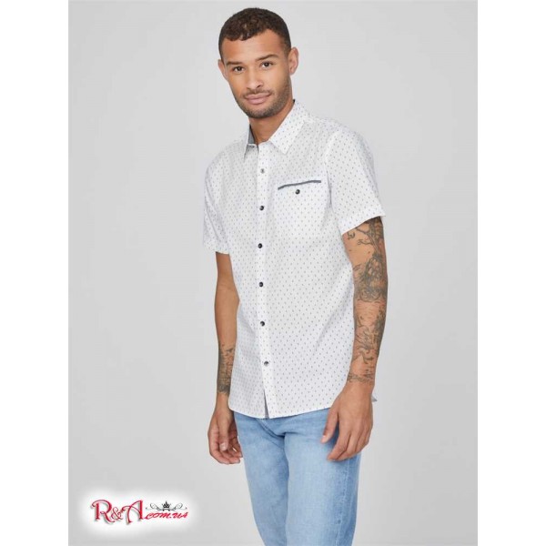 Мужская Рубашка GUESS Factory (Decker Geo Shirt) 58435-01 Pure Белый Мульти