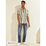 Мужская Рубашка GUESS (Eco Art Stripe Shirt) 59605-01 Artist Stripe Слоновая Кость