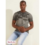 Чоловіча Футболка GUESS (LA Stencil Tee) 64725-01 Реактивний Чорний Мульті