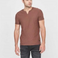 Чоловіча Хенлі (Ricky Slub-Knit Henley) 58475-01 Chocolate Mousse