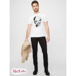 Чоловіча Футболка GUESS Factory (Grant Skull Crew Tee) 63975-01 Pure Білий