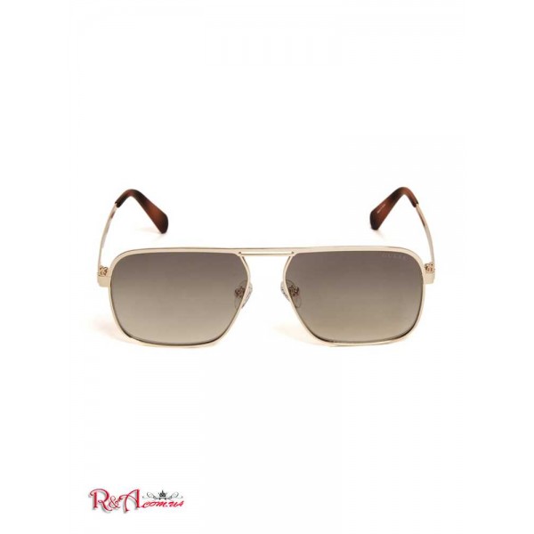 Мужские Солнцезащитные Очки GUESS (Top Bar Aviator Sunglasses) 42755-01 Золотой