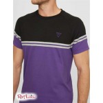 Чоловіча Футболка GUESS Factory (Kido Color-Block Tee) 58485-01 Newcastle Пурпурний