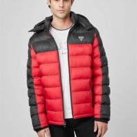 Мужская Куртка (Arvin Color-Block Puffer Jacket) 58166-01 Rugby Красный