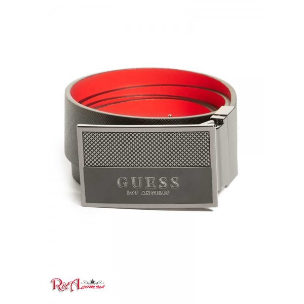 Мужской Ремень GUESS Factory (Enamel Logo Plaque Belt) 56686-01 603 Красный