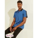 Чоловіче Поло GUESS (Pique Logo-Taping Polo) 55726-01 Electric Sapphire