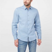 Мужская Рубашка (Damon Poplin Shirt) 53626-01 Синий Ribbon