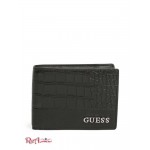 Мужской Бумажник GUESS Factory (Croc-Embossed Bifold Wallet) 57906-01 Черный