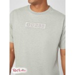 Мужская Футболка GUESS Factory (Harvey Embroidered Logo Tee) 58026-01 Светлый Heather Серый