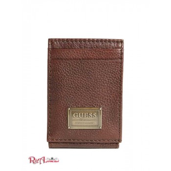 Чоловічий Гаманець (Bishop Magnetic Fold Wallet) 43046-01 Коричневий