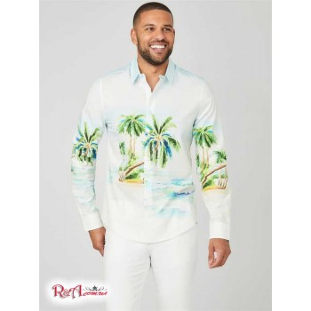 Чоловіча Сорочка (Danielo Watercolor Palm Shirt) 58036-01 Химерний Блакитний