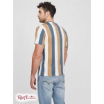 Чоловіча Футболка GUESS Factory (Lambert Striped Tee) 63906-01 Ocean Dive
