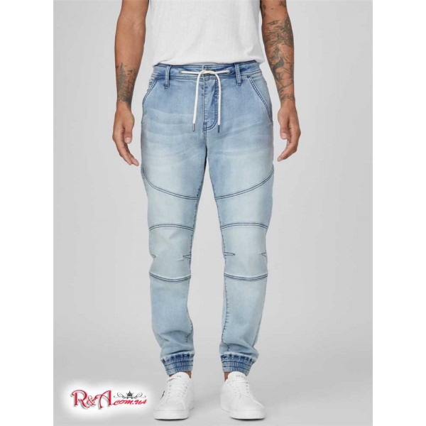 Мужские Джоггеры GUESS Factory (Cam Super Stretch Denim Joggers) 63776-01 Светлый WПепельно-Серый