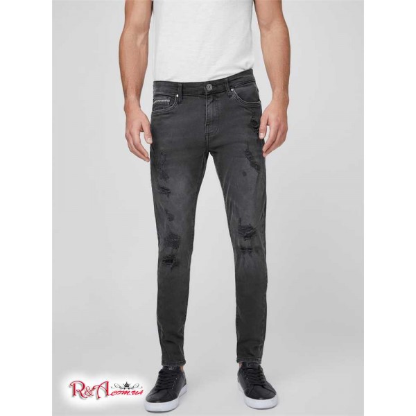 Чоловічі Джинси GUESS Factory (Jonah Modern Skinny Jeans) 58176-01 Чорний Руйнує