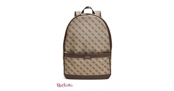 GUESS Kevin Logo Print Backpack 41486 01 Tan