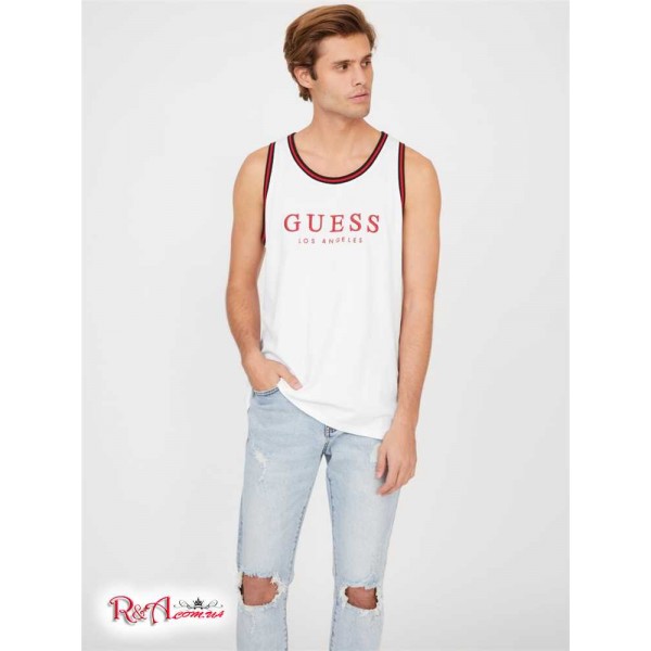 Чоловічий Танк GUESS Factory (Nichols Embroidered Logo Tank) 58496-01 Pure Білий
