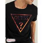 Мужская Футболка GUESS (Hologram Logo Tee) 41866-01 Реактивний Черный