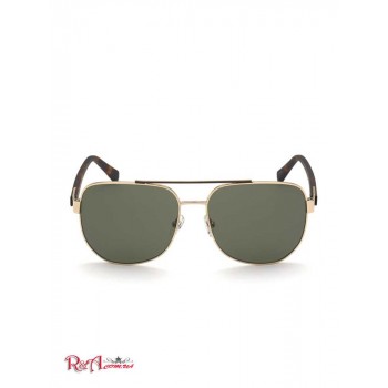 Чоловічі Сонцезахисні Окуляри (Marlon Navigator Sunglasses) 60146-01 Shiny Золотий/Зелений