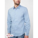 Мужская Рубашка GUESS Factory (Damon Poplin Shirt) 53626-01 Синий Ribbon