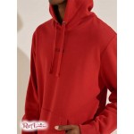 Мужское Худи GUESS (Eco Roy Embroidered Logo Hoodie) 59776-01 Chili Красный