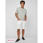 Мужская Футболка GUESS Factory (Harvey Embroidered Logo Tee) 58026-01 Светлый Heather Серый