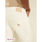 Мужские Джинсы GUESS (Distressed Skinny Painter Jeans) 59616-01 Белый Античный