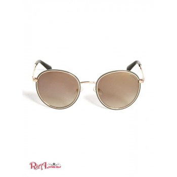 Чоловічі Сонцезахисні Окуляри (Round Metal and Enamel Sunglasses) 64826-01 Білий