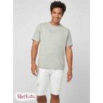 Мужская Футболка GUESS Factory (Harvey Embroidered Logo Tee) 58026-01 Светлый Heather Серый