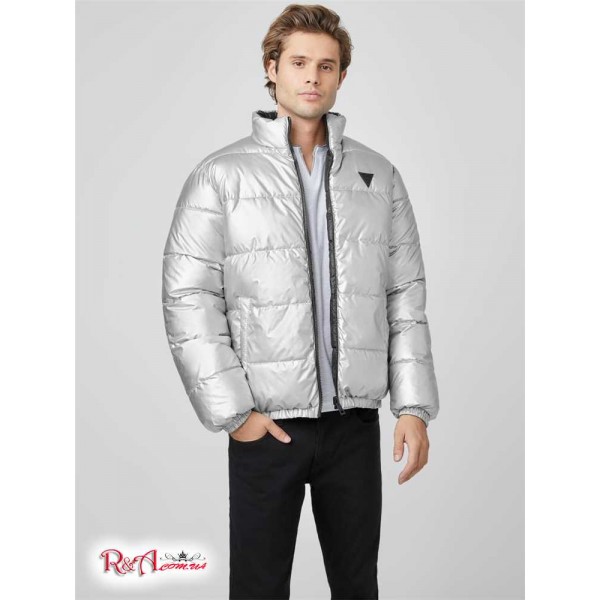 Мужская Куртка GUESS Factory (Luster Reversible Puffer Jacket) 58246-01 Реактивний Черный