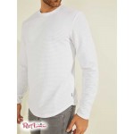 Чоловічий Лонгслів GUESS (Zuma Long-Sleeve Tee) 64736-01 Pure Білий