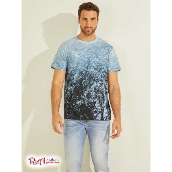 Чоловіча Футболка GUESS (Landscape Tee) 59546-01 Frozen Sea
