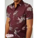 Мужская Рубашка GUESS Factory (Christian Floral Shirt) 63976-01 Marmont Red