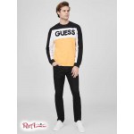 Мужской Пуловер GUESS Factory (Akron Color-Block Logo Pullover) 63796-01 Dusty Apricot